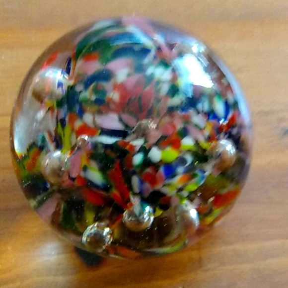 Hand Crafted Other - Two Vintage Hand Blown Glass Paper Weights
